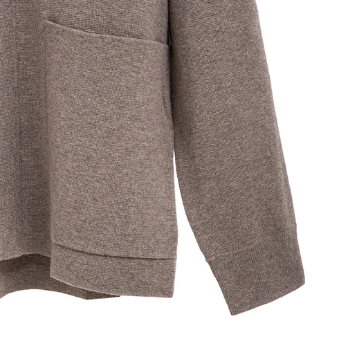 Norse Projects Bjarne Merino Cotton Milano Full Zip Jacket Warm Grey N45-05857004 Degli Uberti